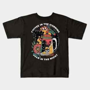 Beer and Coffee Kids T-Shirt